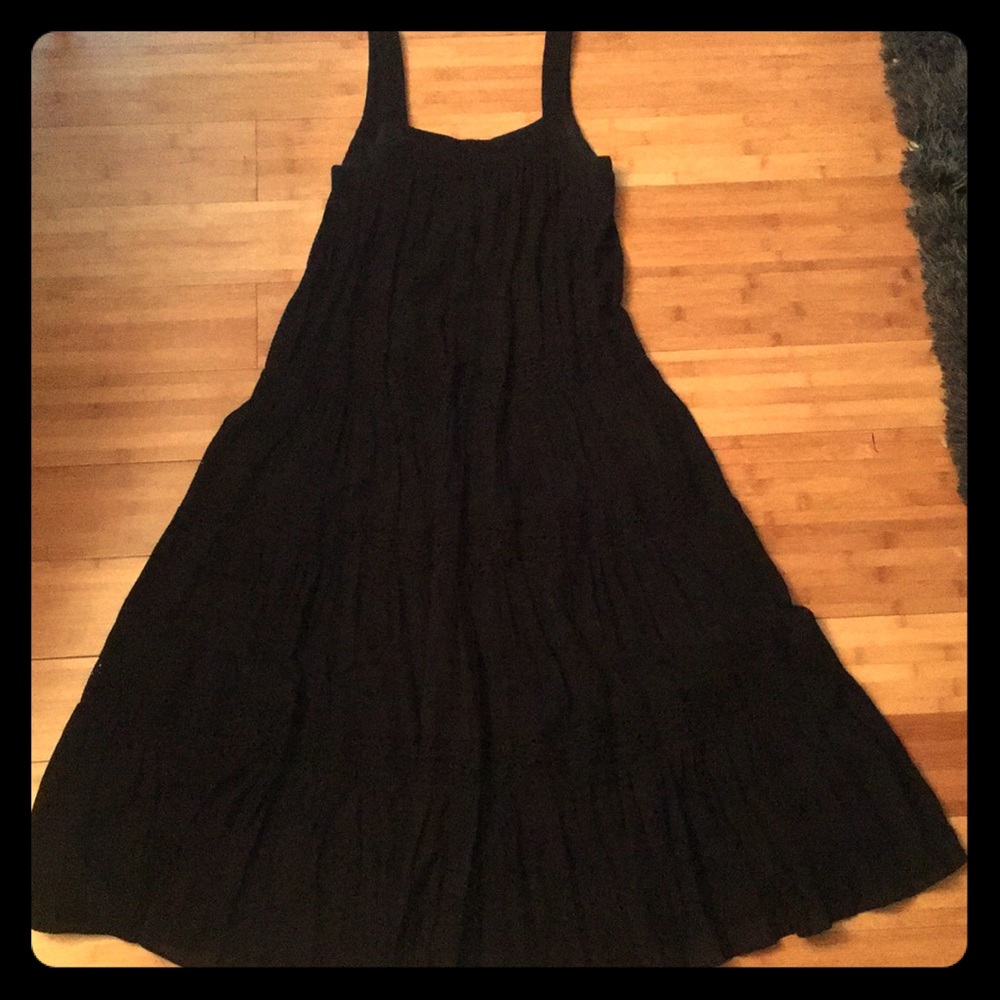 BCBG MaxAzria Cotton Eyelet Tiered Dress